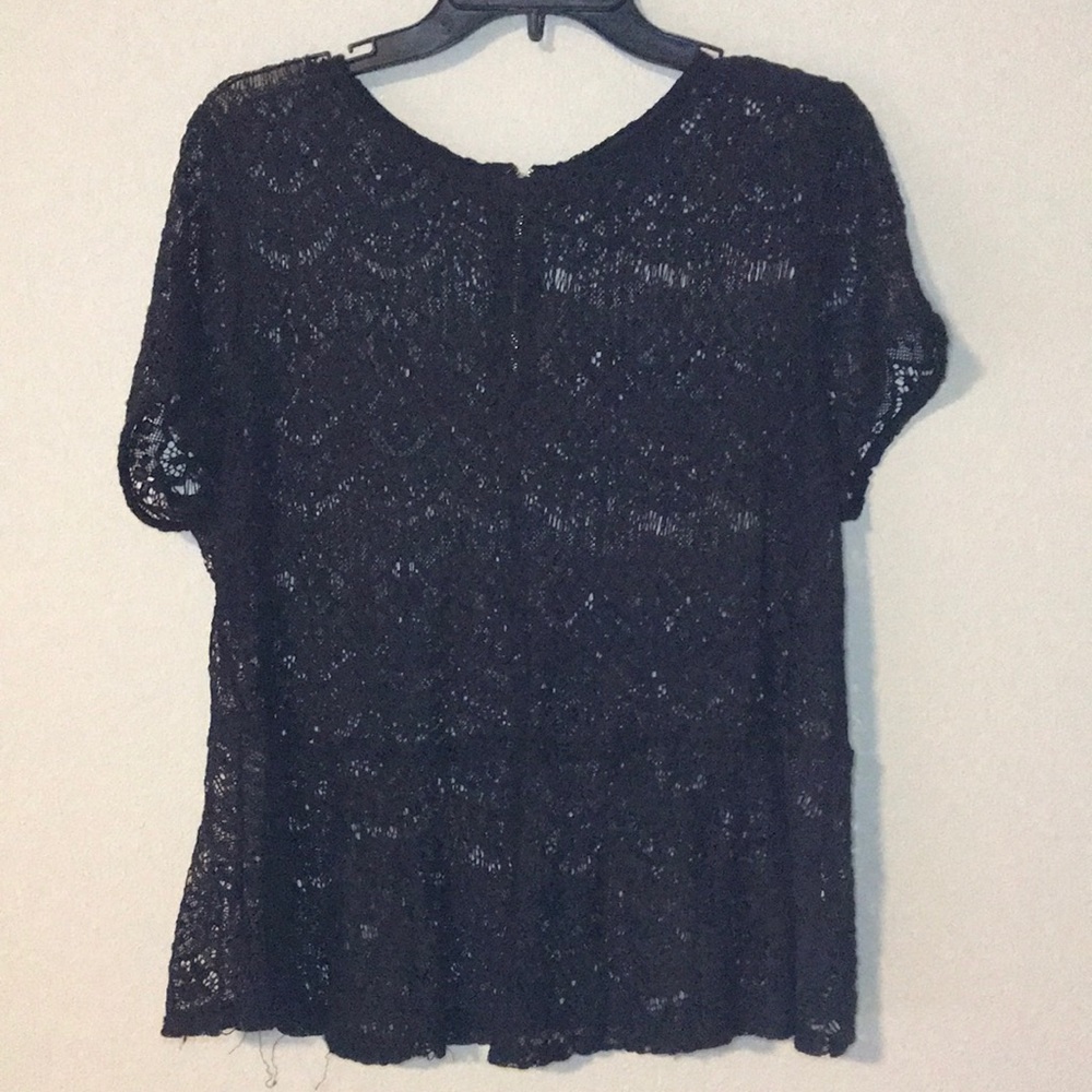 Lace Peplum Blouse